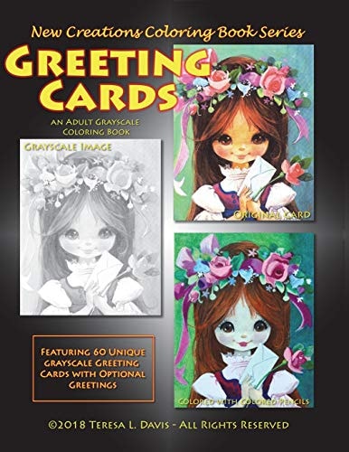 New Creations Coloring Book Series Greeting Cards