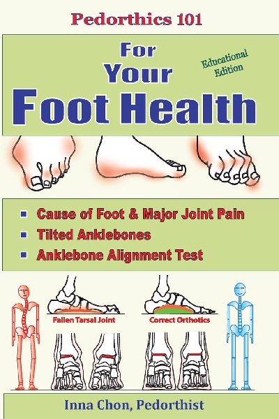 Pedorthics 101 for Your Foot Health: Cause of Foot & Major Joint Pain, Tilted Anklebones, Anklebone Alignment Test