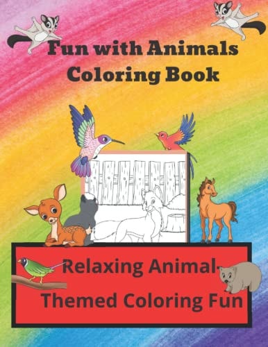Fun with Animals Coloring Book Relaxing Animal-Themed Coloring Fun