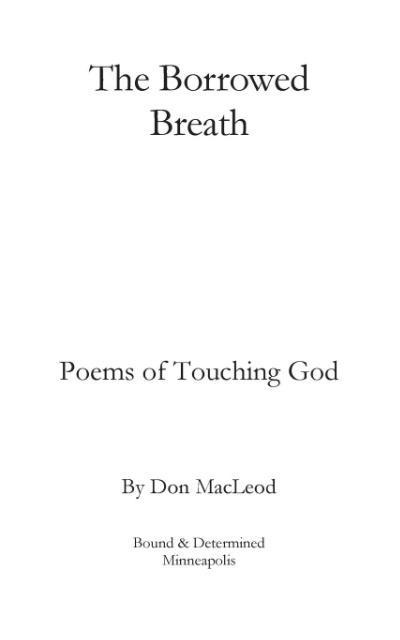 The Borrowed Breath: Poems of Touching God