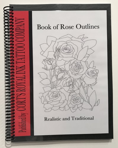 Book of Rose Outlines Roses Coloring Book by Cort Bengtson