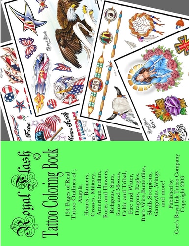 Royal Flash Tattoo Coloring Book Tattoo Art by Cort Bengtson