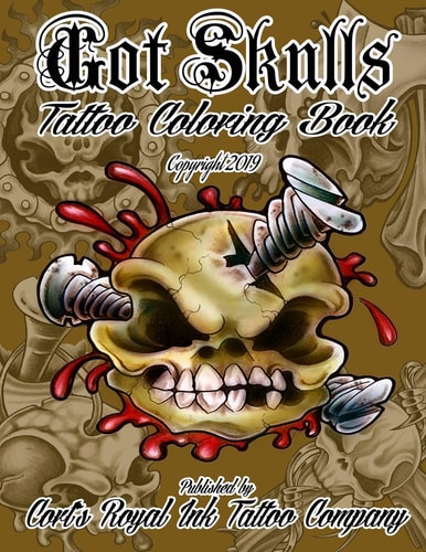 Got Skulls Tattoo Coloring Book Tattoo Coloring Book of Skulls