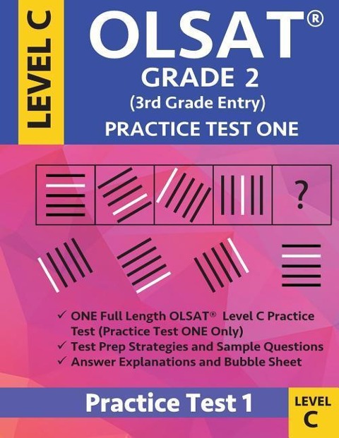 Olsat Grade 2 (3rd Grade Entry) Level C: Practice Test One Gifted and Talented Prep Grade 2 for Otis Lennon School Ability Test