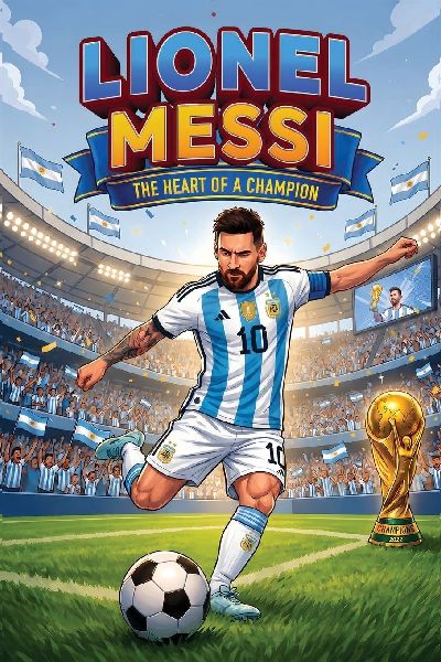 Lionel Messi: A Soccer Book for Kids, Activity Book, and Guide to Overcoming Obstacles and Never Giving Up