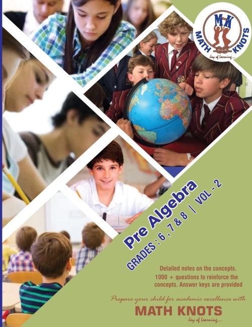 Pre-Algebra: Grades: 6-8 Vol - 2
