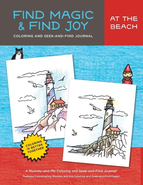 Find Magic & Joy: At the Beach: The Original Mommy-and-Me Coloring and Seek-and-Find Journal
