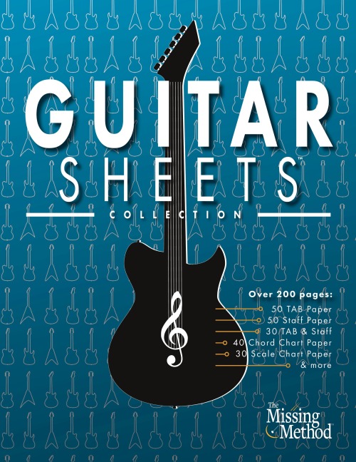 Guitar Sheets Collection: Over 200 pages of Blank TAB Paper, Staff Paper, Chord Chart Paper, Scale Chart Paper, & More