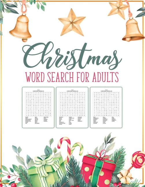 Christmas Word Search For Adults: Puzzle Book | Holiday Fun For Adults and Kids | Activities Crafts | Games