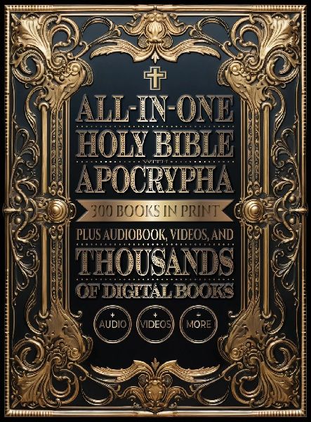All-In-One Holy Bible with Apocrypha: 300 Books in Print Plus Audiobook, Videos, and Thousands of Digital Books