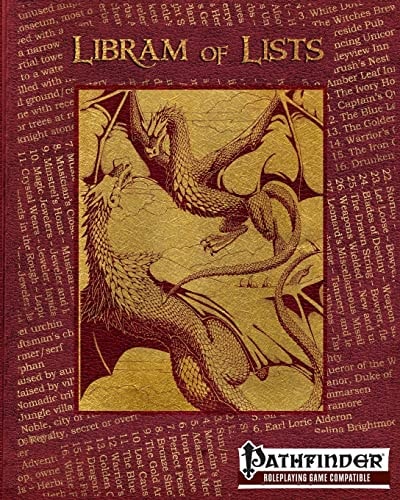 Libram of Lists Pathfinder RPG Compatible