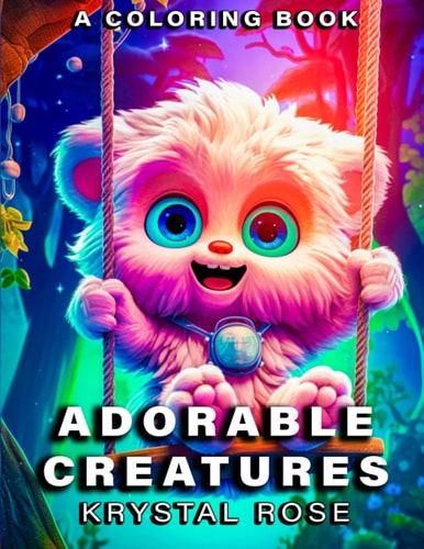 Adorable Creatures A 100-Page Coloring Book with Cute and Creepy Monsters for Children and Adults