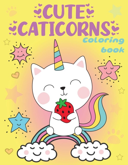 Cute Caticorns Coloring Book