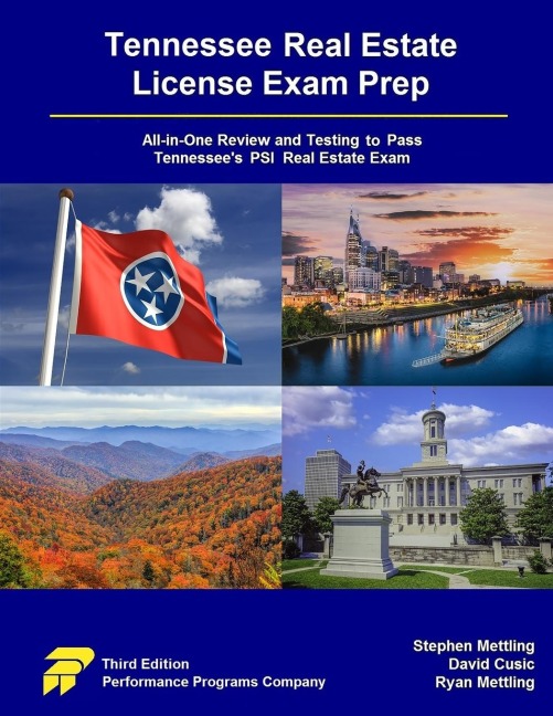 Tennessee Real Estate License Exam Prep: All-in-One Review and Testing to Pass Tennessees PSI Real Estate Exam