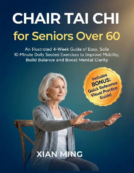 Chair Tai Chi for Seniors Over 60: An Illustrated 4-Week Guide of Easy, Safe 10-Minute Daily Seated Exercises to Improve Mobility, Build Balance and Boost Mental Clarity