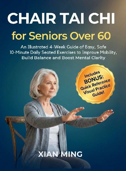 Chair Tai Chi for Seniors Over 60: An Illustrated 4-Week Guide of Easy, Safe 10-Minute Daily Seated Exercises to Improve Mobility, Build Balance and Boost Mental Clarity