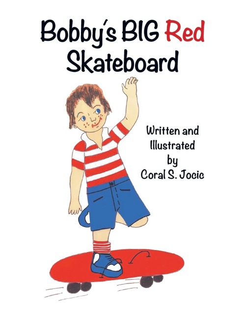 Bobbys Big Red Skateboard
