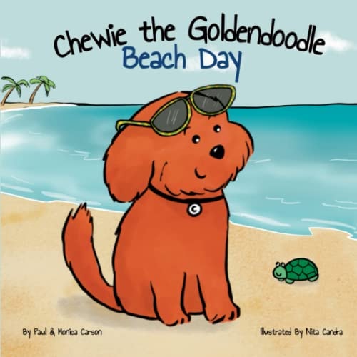 Chewie the Goldendoodle Beach Day