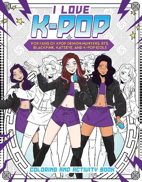 I Love K-Pop Coloring and Activity Book