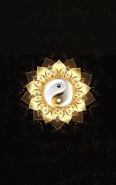 Glowing Golden Ring Yang-Yang Lotus Flower | Diary, Journal, and/or Notebook: Perfect for Fans of Astrology, Dark Magic, Fantasy, Mindfulness, Occult, Pilates, Wicca, and/or Witchcraft, Yoga