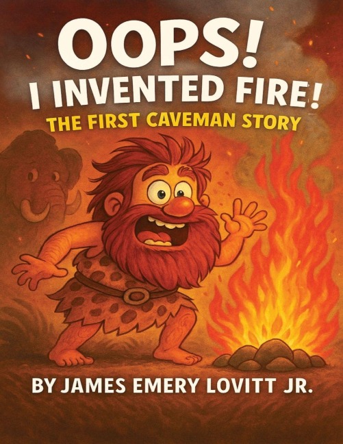 Oops! I Invented Fire!: The First Caveman Story: A Funny Rhyming Picture Book for Kids Ages 3-8
