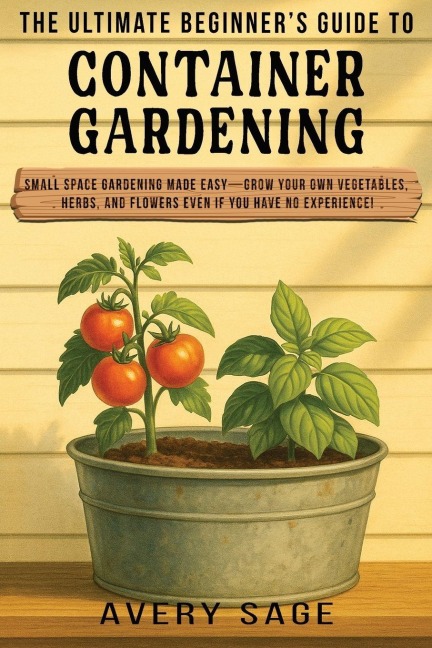 The Ultimate Beginners Guide to Container Gardening: Small Space Gardening Made Easy-Grow Your Own Vegetables, Herbs, and Flowers Even If You Have No Experience!