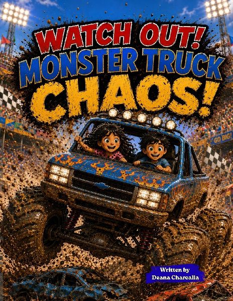 Watch Out! Monster Truck CHAOS!: A Monster Truck Adventure for Kids About Teamwork, Twins, Mud, and Big Fun