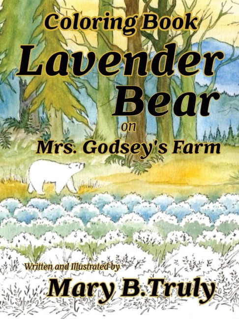 Lavender Bear on Mrs. Godseys Farm Coloring Book