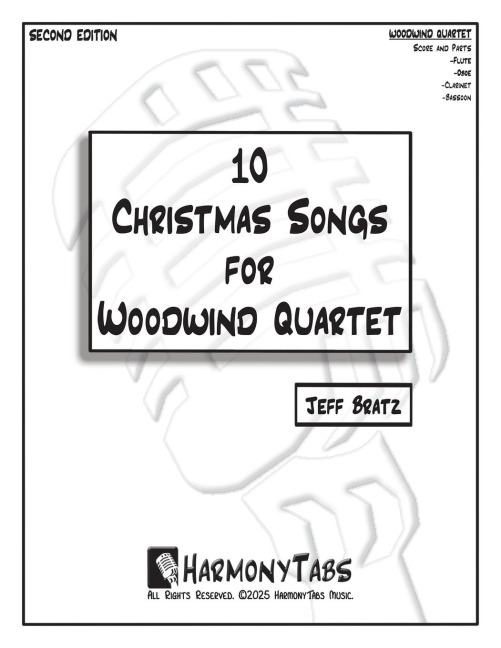 10 Christmas Songs for Woodwind Quartet: Second Edition