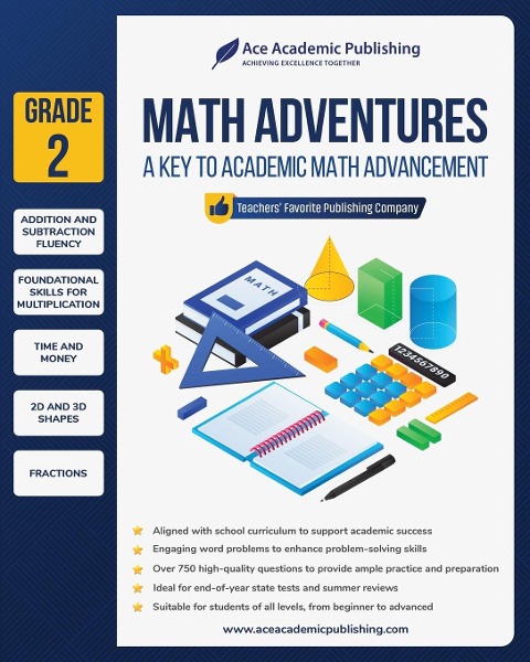 Math Adventures - Grade 2: A Key to Academic Math Advancement