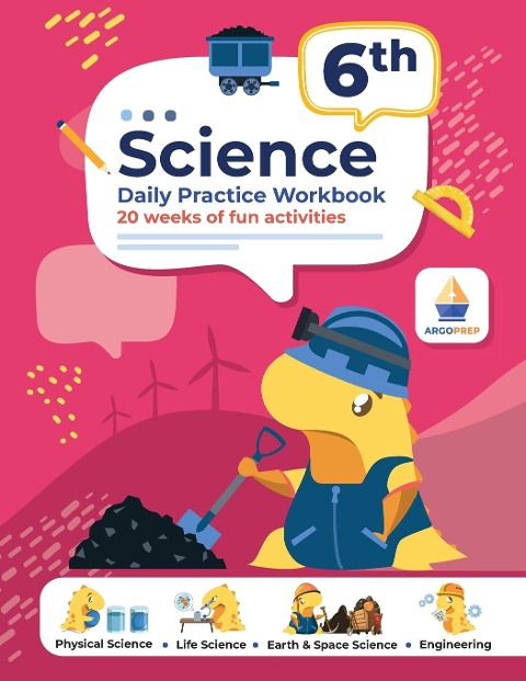 6th Grade Science: Daily Practice Workbook | 20 Weeks of Fun Activities | Physical, Life, Earth & Space Science | Engineering | + Video Explanations