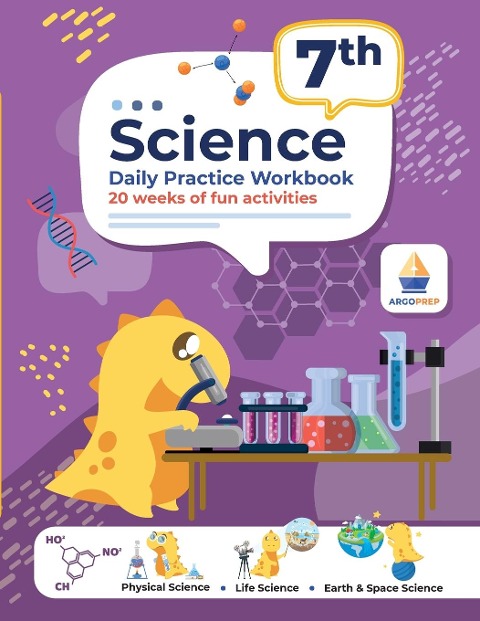 7th Grade Science: Daily Practice Workbook | 20 Weeks of Fun Activities (Physical, Life, Earth and Space Science, Engineering | Video Explanations Included