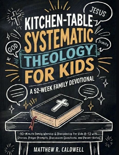 Kitchen-Table Systematic Theology for Kids, A 52-Week Family Devotional: 10-Minute Family Worship & Discipleship for Kids 8-12 with Stories, Prayer Prompts, Discussion Questions, and Parent Notes