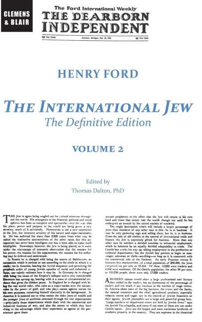 The International Jew: The Definitive Edition (Volume Two)