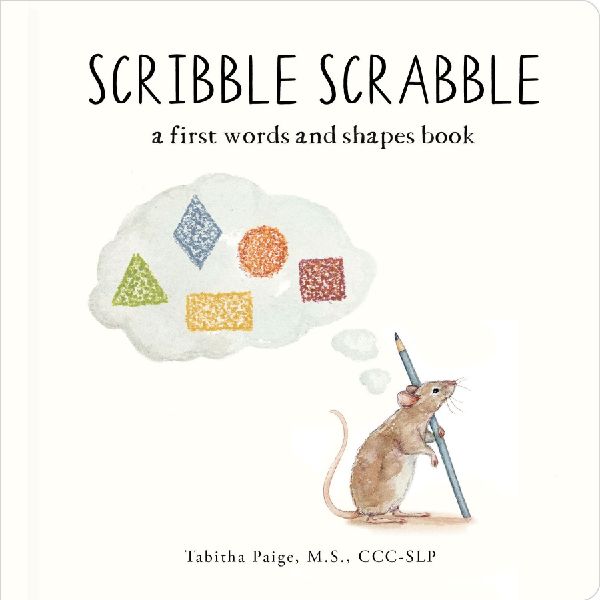 Scribble Scrabble: A Board Book of First Words and Shapes for Growing Minds (A Wishy Washy Sequel)