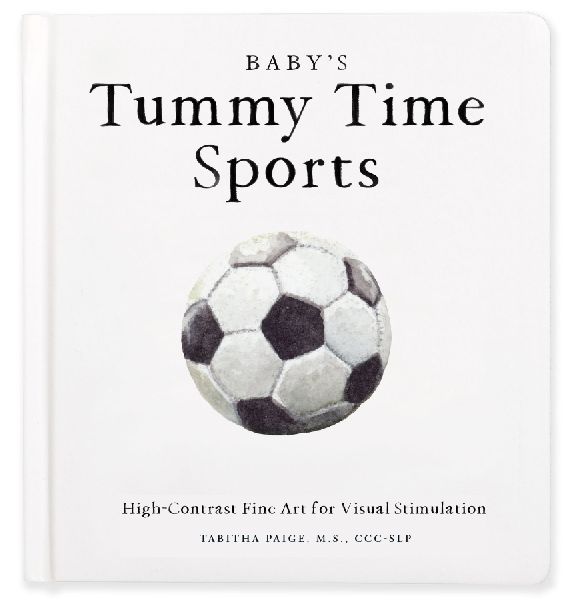 Babys Tummy Time Sports: High-Contrast Fine Art for Visual Stimulation