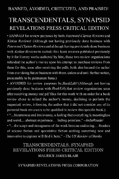 Transcendentals, Synapsid Revelations Press Critical Edition