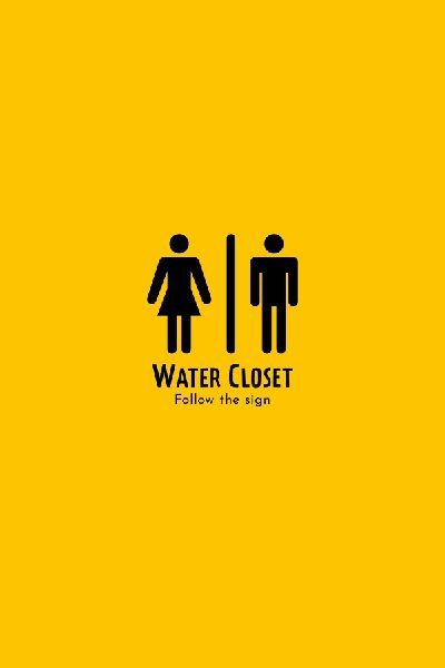 Water Closet: Follow the Sign