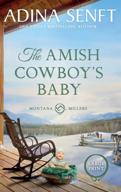 The Amish Cowboys Baby (Large Print Hardcover)