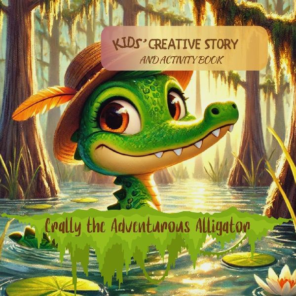 Crally The Adventurous Alligator: Kids Creative Story and Activity Book