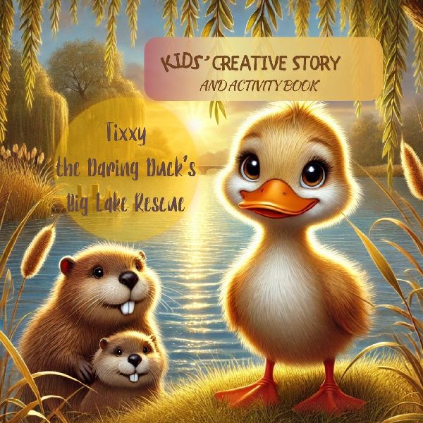 Tixxy The Daring Ducks Big Lake Rescue: Kids Creative Story and Activity Book
