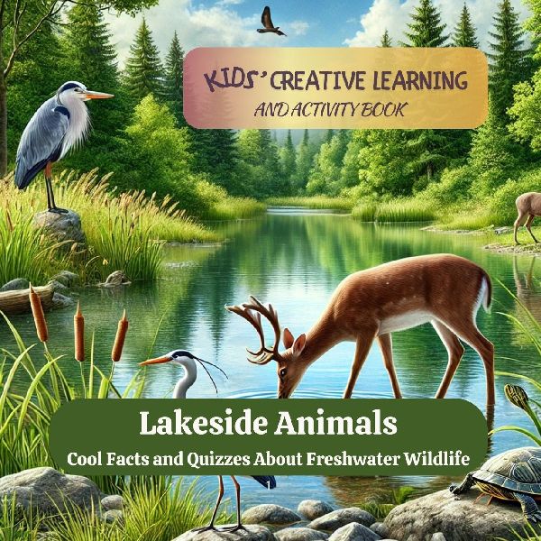 Lakeside Animals: Cool Facts And Quizzes About Freshwater Wildlife: Cool Facts And Quizzes About Freshwater Wildlife: Kids Creative Learning and Activity Book