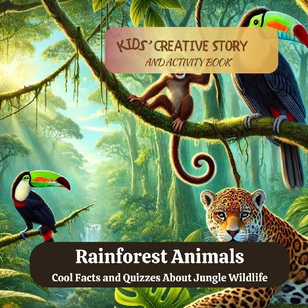 Rainforest Animals: Cool Facts and Quizzes about Jungle Wildlife: Cool Facts and Quizzes About Jungle Wildlife: Kids Creative Learning and Activity Book