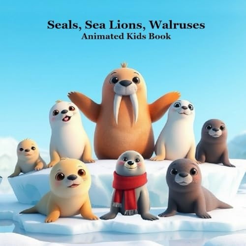 Seals, Sea Lions, Walruses, Animated Kids Book Great Book for Younger Children About Seals, Sea Lions, Walruses.