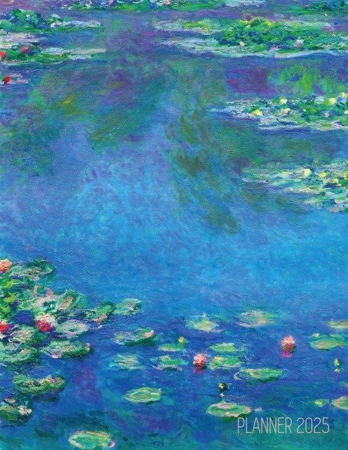 Claude Monet Daily Planner 2025: Water Lilies Painting | Artistic French Impressionism Art Flower Organizer