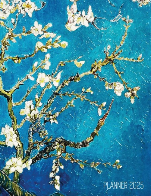 Vincent Van Gogh Planner 2025: Almond Blossom Painting | Artistic Post-Impressionism Art Organizer: January-December (12 Months)