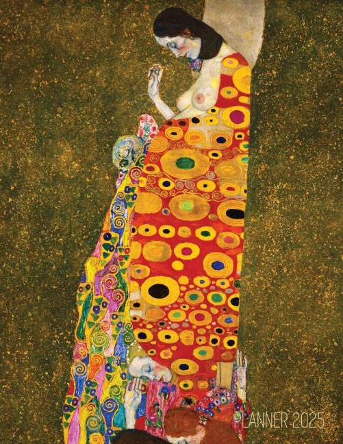 Gustav Klimt Weekly Planner 2025: Hope II | Artistic Art Nouveau Daily Scheduler | With January-December Year Calendar (12 Months)