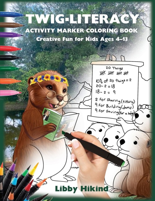 Twig-Literacy Activity Marker Coloring Book: Creative Fun for Kids 4-13