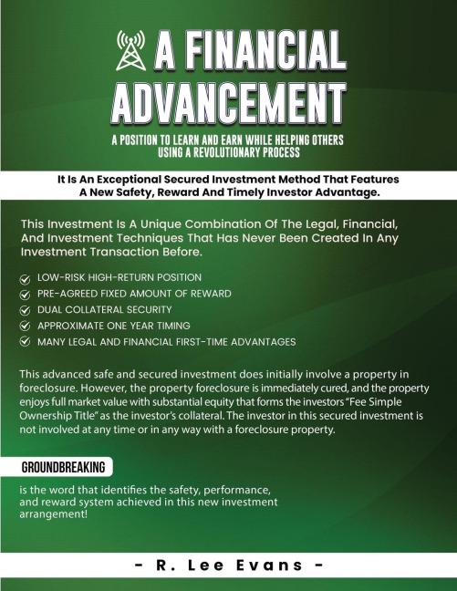 A Financial Advancement: Designed with the Investor in Mind