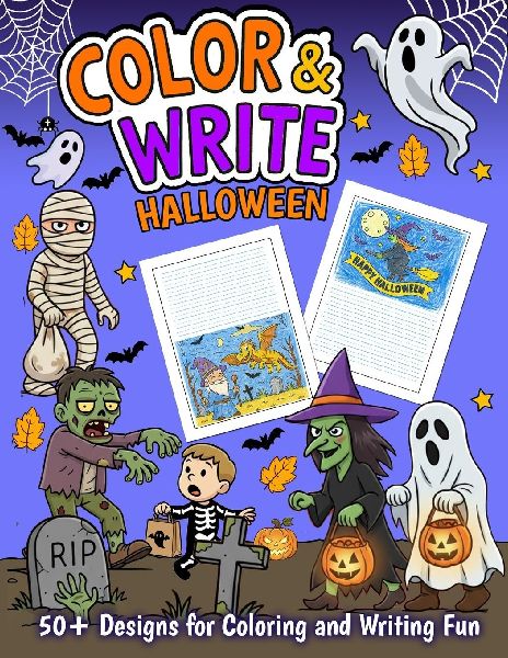 Color & Write: Halloween
